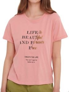 T-SHIRT FUNKY BUDDHA FBL005-138-04 ΡΟΖ (XS) T-SHIRT FUNKY BUDDHA FBL005-138-04 ΡΟΖ (XS)