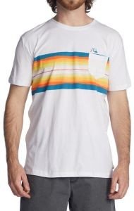 QUIKSILVER T-SHIRT QUIKSILVER RESIN TINT POCKET EQYZT06681 ΛΕΥΚΟ