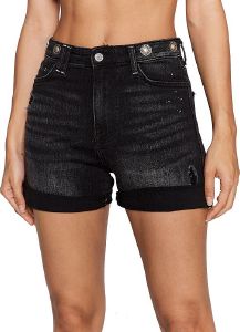 ΣΟΡΤΣ GUESS DOLORES W2GD02D4MP1 DENIM ΜΑΥΡΟ (27) ΣΟΡΤΣ GUESS DOLORES W2GD02D4MP1 DENIM ΜΑΥΡΟ (27)