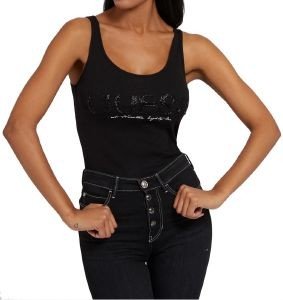 TOP GUESS ATENA TANK W2GP09K1811 ΜΑΥΡΟ (S) TOP GUESS ATENA TANK W2GP09K1811 ΜΑΥΡΟ (S)