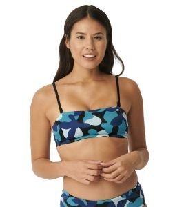 BIKINI TOP SLOGGI SHORE FLOWER HORN BANDEAU ΣΚΟΥΡΟ ΜΠΛΕ (L) BIKINI TOP SLOGGI SHORE FLOWER HORN BANDEAU ΣΚΟΥΡΟ ΜΠΛΕ (L)
