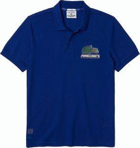 T-SHIRT POLO LACOSTE MINECRAFT PRINT PH5026 BDM ������ ���� (S)