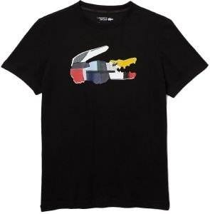 T-SHIRT LACOSTE PATCHWORK CROCODILE PRINT TH0822 031 ����� (L)