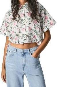 ΠΟΥΚΑΜΙΣΟ PEPE JEANS LAVINIA PL304246 FLORAL ΛΕΥΚΟ