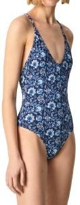 PEPE JEANS ΟΛΟΣΩΜΟ ΜΑΓΙΟ PEPE JEANS GIA PLB10364 FLORAL ΣΚΟΥΡΟ ΜΠΛΕ