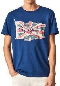 T-SHIRT PEPE JEANS FLAG LOGO N WAVING FLAG PM508273 ���� (M)