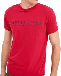 T-SHIRT FUNKY BUDDHA FBM005-026-04 ΚΟΚΚΙΝΟ (S) T-SHIRT FUNKY BUDDHA FBM005-026-04 ΚΟΚΚΙΝΟ (S)