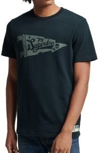 T-SHIRT SUPERDRY OVIN VINTAGE SCRIPT STYLE COLL M1011306A ΣΚΟΥΡΟ ΜΠΛΕ (M) T-SHIRT SUPERDRY OVIN VINTAGE SCRIPT STYLE COLL M1011306A ΣΚΟΥΡΟ ΜΠΛΕ (M)