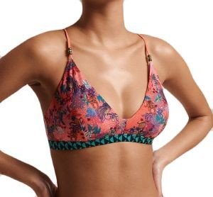 BIKINI TOP SUPERDRY OVIN VINTAGE TROPICAL W3010285A FLORAL ΚΟΡΑΛΙ (S) BIKINI TOP SUPERDRY OVIN VINTAGE TROPICAL W3010285A FLORAL ΚΟΡΑΛΙ (S)