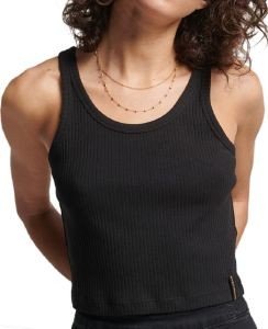 CROP TOP SUPERDRY OVIN VINTAGE RIBBED W6011296A ΜΑΥΡΟ (M) CROP TOP SUPERDRY OVIN VINTAGE RIBBED W6011296A ΜΑΥΡΟ (M)