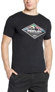 T-SHIRT REPLAY WITH MOUNTAIN PRINT M6299 .000.22662G 098 ΜΑΥΡΟ (M) T-SHIRT REPLAY WITH MOUNTAIN PRINT M6299 .000.22662G 098 ΜΑΥΡΟ (M)