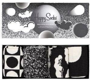 ��� ������� HAPPY SOCKS BLACK&WHITE XBLW09-9101 GIFT BOX 4��� (41-46)