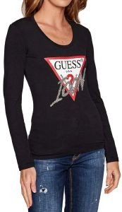 ΜΠΛΟΥΖΑ ΜΑΚΡΥΜΑΝΙΚΗ GUESS ICON W2YI47J1311 ΜΑΥΡΟ (XL) ΜΠΛΟΥΖΑ ΜΑΚΡΥΜΑΝΙΚΗ GUESS ICON W2YI47J1311 ΜΑΥΡΟ (XL)