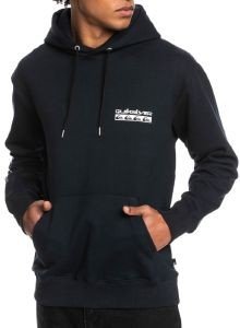 QUIKSILVER HOODIE QUIKSILVER QS SPIRAL EQYFT04690 ΜΑΥΡΟ