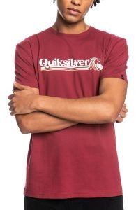 QUIKSILVER T-SHIRT QUIKSILVER ALL LINED UP EQYZT07046 ΜΠΟΡΝΤΩ