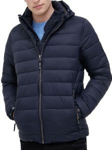 SUPERDRY ΜΠΟΥΦΑΝ SUPERDRY CLASSIC FUJI PUFFER M5011201A ΣΚΟΥΡΟ ΜΠΛΕ