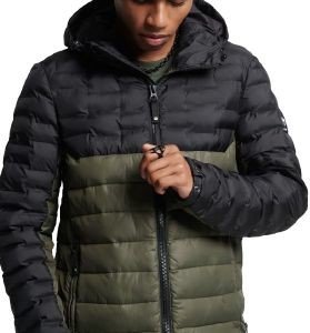  SUPERDRY D2 CODE XPD RADAR QUILT MIX M5011498A / (XXL)