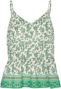 TOP VERO MODA VMMILAN FLORAL 10281759 ΛΕΥΚΟ/ΠΡΑΣΙΝΟ