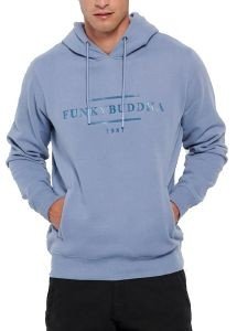 HOODIE FUNKY BUDDHA FBM006-043-06 ΓΑΛΑΖΙΟ (XL) HOODIE FUNKY BUDDHA FBM006-043-06 ΓΑΛΑΖΙΟ (XL)