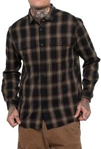 ΠΟΥΚΑΜΙΣΟ FUNKY BUDDHA ΚΑΡΟ FBM006-313-05 ΜΑΥΡΟ (XXL) ΠΟΥΚΑΜΙΣΟ FUNKY BUDDHA ΚΑΡΟ FBM006-313-05 ΜΑΥΡΟ (XXL)