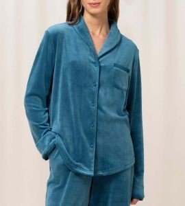TOP TRIUMPH MIX & MATCH VELOUR BOYFRIEND ΣΚΟΥΡΟ ΜΠΛΕ (36) TOP TRIUMPH MIX & MATCH VELOUR BOYFRIEND ΣΚΟΥΡΟ ΜΠΛΕ (36)
