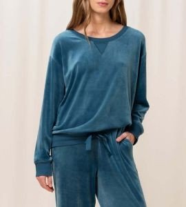ΜΠΛΟΥΖΑ ΜΑΚΡΥΜΑΝΙΚΗ TRIUMPH MIX & MATCH VELOUR SWEATER ΣΚΟΥΡΟ ΜΠΛΕ (40) ΜΠΛΟΥΖΑ ΜΑΚΡΥΜΑΝΙΚΗ TRIUMPH MIX & MATCH VELOUR SWEATER ΣΚΟΥΡΟ ΜΠΛΕ (40)