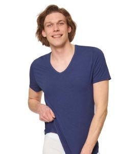  SLOGGI MEN GO SHIRT V-NECK SLIM FIT VINTAGE  (M)