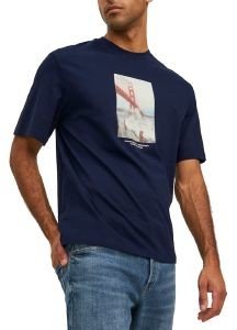 T-SHIRT JACK & JONES JORCOPENHAGEN PHOTO 12227781 ΣΚΟΥΡΟ ΜΠΛΕ (L) T-SHIRT JACK & JONES JORCOPENHAGEN PHOTO 12227781 ΣΚΟΥΡΟ ΜΠΛΕ (L)