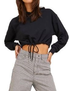 ΦΟΥΤΕΡ JJXX JXALFA LOOSE CROP 12226246 ΜΑΥΡΟ (S) ΦΟΥΤΕΡ JJXX JXALFA LOOSE CROP 12226246 ΜΑΥΡΟ (S)