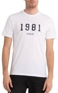 T-SHIRT REPLAY WITH PRINT M6485 .000.22980P 001 ����� (XXL)
