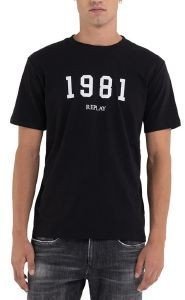T-SHIRT REPLAY WITH PRINT M6485 .000.22980P 098 ΜΑΥΡΟ (M) T-SHIRT REPLAY WITH PRINT M6485 .000.22980P 098 ΜΑΥΡΟ (M)