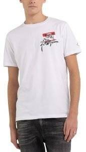 T-SHIRT REPLAY WITH PRINT M6464 .000.2660 001 ����� (XXL)