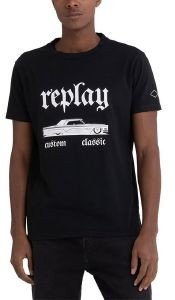 T-SHIRT REPLAY WITH CAR PRINT M6480 .000.22662G 098 ΜΑΥΡΟ (M) T-SHIRT REPLAY WITH CAR PRINT M6480 .000.22662G 098 ΜΑΥΡΟ (M)