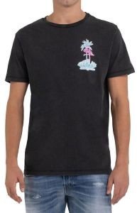 T-SHIRT REPLAY WITH FLAMINGO PRINT M6487 .000.22658LM 099  (M)