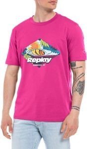 T-SHIRT REPLAY WITH PRINT WAVE M6496 .000.23062 370 ΡΟΖ (L) T-SHIRT REPLAY WITH PRINT WAVE M6496 .000.23062 370 ΡΟΖ (L)