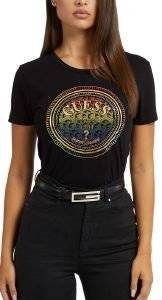T-SHIRT GUESS WATCH LOGO EASY W3RI01K9RM1 ����� (L)