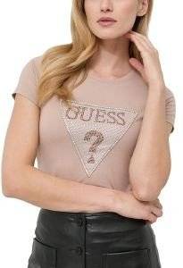 T-SHIRT GUESS TRIANGLE CRYSTAL LOGO R4 W3RI05KA0Q1 ���� (L)