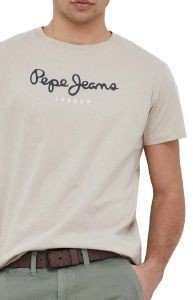T-SHIRT PEPE JEANS EGGO N BASIC PM508208 ΜΠΕΖ (L) T-SHIRT PEPE JEANS EGGO N BASIC PM508208 ΜΠΕΖ (L)