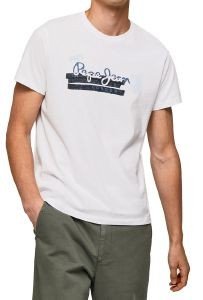 T-SHIRT PEPE JEANS RAFA WITH BRUSHES LOGO PM508673 