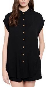 ΠΟΥΚΑΜΙΣΟ FUNKY BUDDHA FBL007-103-05 ΜΑΥΡΟ (XS) ΠΟΥΚΑΜΙΣΟ FUNKY BUDDHA FBL007-103-05 ΜΑΥΡΟ (XS)