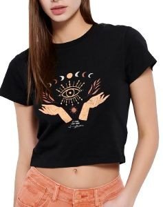 CROP TOP FUNKY BUDDHA FBL007-196-04 ΜΑΥΡΟ (XS) CROP TOP FUNKY BUDDHA FBL007-196-04 ΜΑΥΡΟ (XS)
