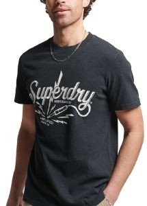 T-SHIRT SUPERDRY OVIN VINTAGE MERCH STORE M1011533A OVERDYED ΜΑΥΡΟ (L) T-SHIRT SUPERDRY OVIN VINTAGE MERCH STORE M1011533A OVERDYED ΜΑΥΡΟ (L)