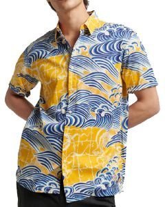 ΠΟΥΚΑΜΙΣΟ SUPERDRY OVIN VINTAGE HAWAIIAN ΚΟΝΤΟΜΑΝΙΚΟ M4010620A 8ZO ΜΠΛΕ/ΚΙΤΡΙΝΟ (XL) ΠΟΥΚΑΜΙΣΟ SUPERDRY OVIN VINTAGE HAWAIIAN ΚΟΝΤΟΜΑΝΙΚΟ M4010620A 8ZO ΜΠΛΕ/ΚΙΤΡΙΝΟ (XL)