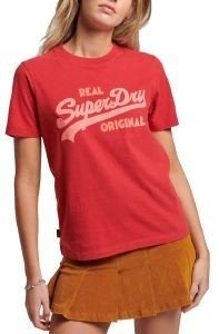 T-SHIRT SUPERDRY OVIN VL SCRIPTED COLL W1011142A ΚΟΚΚΙΝΟ (M) T-SHIRT SUPERDRY OVIN VL SCRIPTED COLL W1011142A ΚΟΚΚΙΝΟ (M)