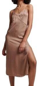 ΦΟΡΕΜΑ SUPERDRY STUD STUDIOS SATIN CAMI MIDI W8011421A ΜΠΕΖ