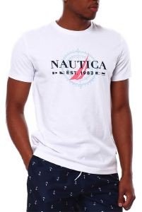 T-SHIRT NAUTICA GRAPHIC LOGO V35700 1BW  (M)