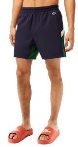 ΜΑΓΙΟ BOXER LACOSTE MH5642 YUN ΣΚΟΥΡΟ ΜΠΛΕ/ΠΡΑΣΙΝΟ/ΛΕΥΚΟ (M)
