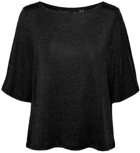 T-SHIRT VERO MODA VMKANVA 2/4 10296866 ΜΑΥΡΟ (S) T-SHIRT VERO MODA VMKANVA 2/4 10296866 ΜΑΥΡΟ (S)
