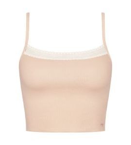 CROP TOP SLOGGI GO RIBBED ΠΟΥΔΡΑ (L) CROP TOP SLOGGI GO RIBBED ΠΟΥΔΡΑ (L)