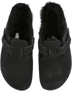 BIRKENSTOCK ΠΑΝΤΟΦΛΕΣ BIRKENSTOCK BOSTON VL SHEARLING NARROW 259883 ΜΑΥΡΟ